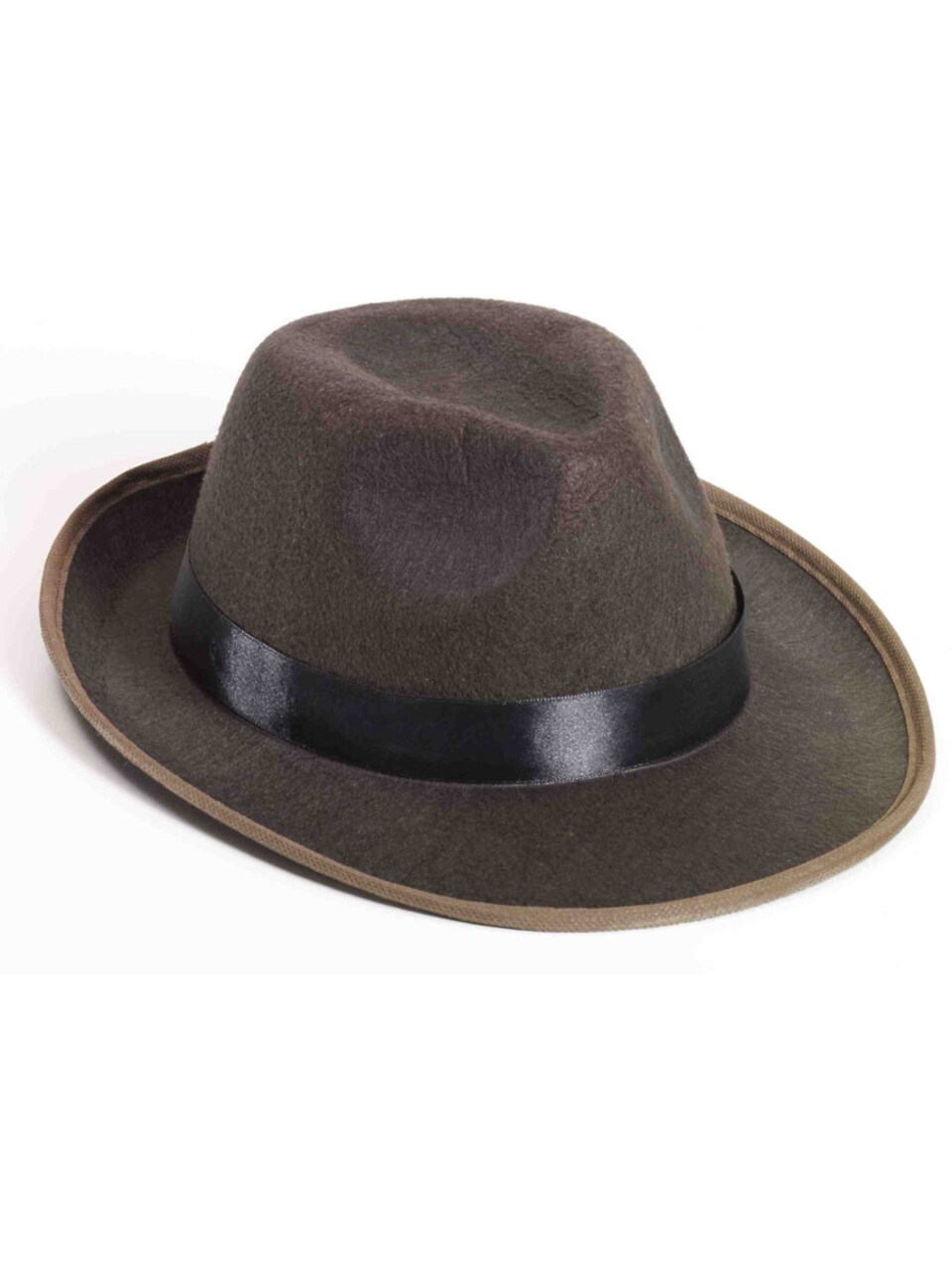 Adult 2-Tone Brown Gangster or Indiana Jones Costume Fedora Hat